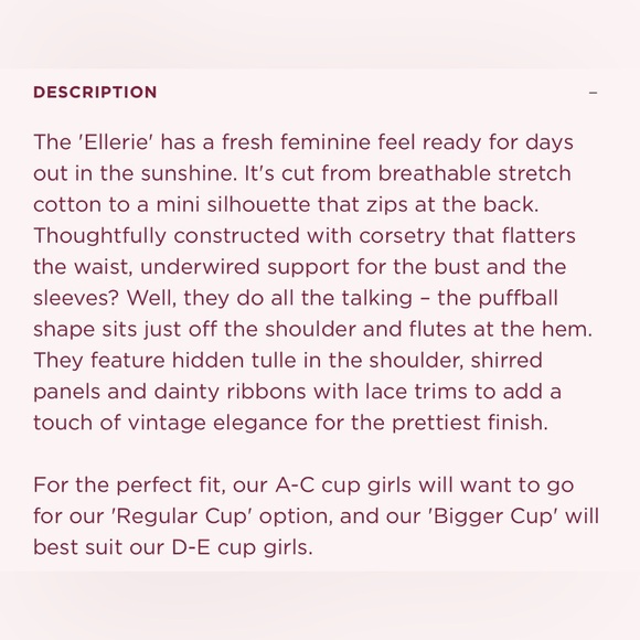 House of CB Ellerie White Cotton Flute Sleeve Mini Dress - Picture 12 of 12